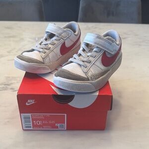 Nike Kids Blazer low Sneakers - Red and Gray